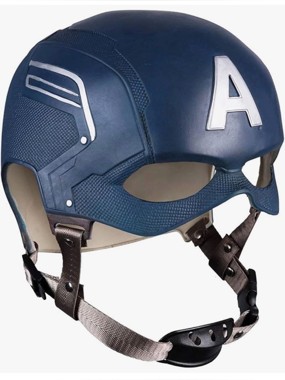 Captain America Avenger Navy Blue Hero Helmet with White 'A' Accent